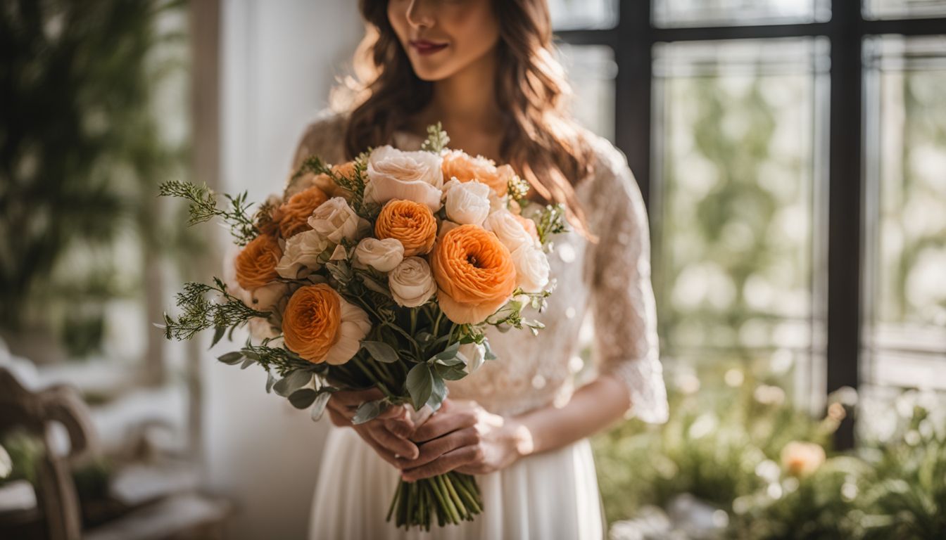 A close-up shot of a vibrant bouquet of flowers in a sunlit room.